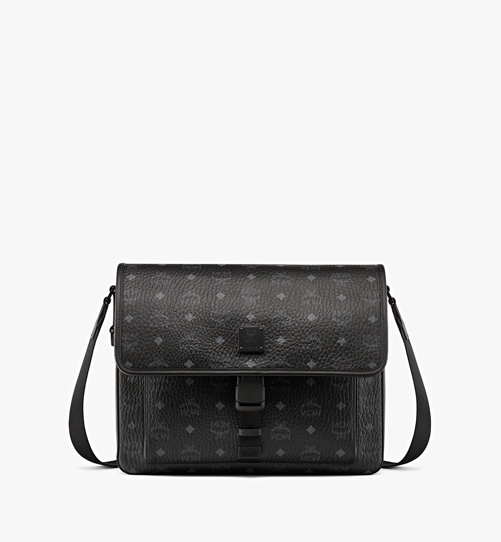 Mcm satchel online black